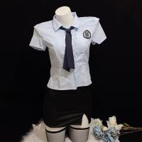 Sexy Female Police Officer Costume - Tight Role Play Uniform for Teachers, Students & Cosplay Enthusiasts thumbnail