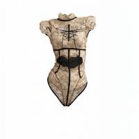 Feiniao Moon Gazer Sexy Lace Bodysuit - Sheer Cut-Out Backless Erotic Lingerie Outfit thumbnail