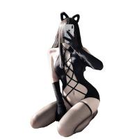Mannyqing Sexy Lace Bodysuit - Cut-Out Halter Tie-Back Erotic Lingerie for Women thumbnail