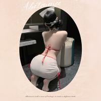 Manny Night Pure & Tempting Nurse Costume Set – Lace Sheer Bodycon Dress with Halter Neck for Role Play & Lingerie Sleep thumbnail