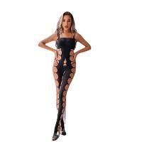 Sexy Lace Bodysuit Outfit - Seductive Mesh See-Through Sleepwear with Open-Crotch Design for Women thumbnail
