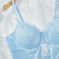 Lace Sheer Bodysuit for Women - Sexy European Style Erotic Lingerie, Full-Body Transparent Intimate Wear thumbnail