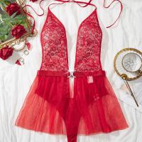 Luxury Full-Lace Sheer Bodysuit for Women – Sexy European-Style Erotic Lingerie Set