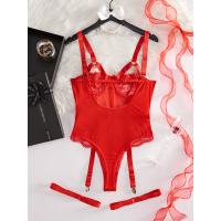 Luxury Lace Bodysuit for Women – Sheer Sexy Intimate Lingerie, European Style Erotic Underwear for Adults thumbnail