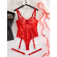 Luxury Lace Bodysuit for Women – Sheer Sexy Intimate Lingerie, European Style Erotic Underwear for Adults thumbnail