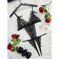 Luxury Lace Bodysuit for Women - Sheer Sexy Full-Lace Erotic Lingerie Set, Ultra-Feminine & Breathable thumbnail