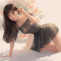 Anime-Inspired Sensual One-Shoulder Sleep Dress for Women – Elegant Busty Lingerie Nightgown, Modest Yet Alluring