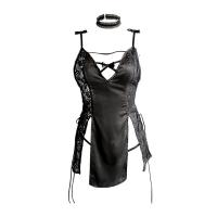 Lily Sexy Lace High-Waist Slit Cheongsam-Style No-Remove Tight Passion Lingerie Set thumbnail