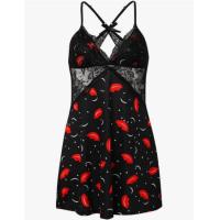 Leopard Print Lace Sleep Dress for Women – Sexy Sheer Tight-Fit Erotic Lingerie Nightgown, US/EU Sourced thumbnail