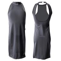 Sexy Qipao Lingerie Dress - High-Elastic Split Long Nightgown with Butt-Revealing Cutout for Women, Summer Role Play Out thumbnail