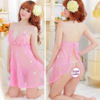 Sexy Lace Plus Size Babydoll Nightgown Set – Seductive 3-Piece Lingerie Sleepwear Outfit, Dropshipping Ready thumbnail
