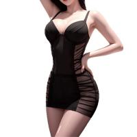 Sexy Lace Bralette & Sheer Mesh Chemise Set – Seductive Push-Up Sleepwear for Women thumbnail