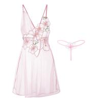 Manyan French Romantic Nightgown - Sexy Sheer Lace Camisole Sleepwear Set, Pure & Tempting Lingerie thumbnail