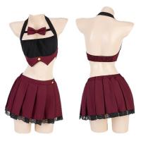 Sexy Role Play Lingerie Set - Cutout Strapless JK Uniform Skirt Outfit for Adults thumbnail