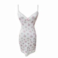 Floral Lace Sleep Dress - Sexy Sheer Mesh & Padded Strap Pure Temptation Nightwear Skirt thumbnail