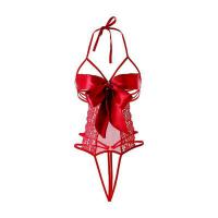 Sensual Lingerie Set - Open-Crotch Bodysuit with Peek-a-Boo Bust, Pure Temptation Bedroom Outfit thumbnail