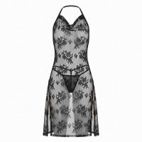NightSiYeSe Lace Babydoll Nightgown - Seductive Pure-Yu Style Erotic Lingerie with Side Slit, QQNY Brand thumbnail