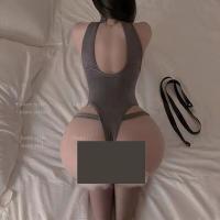 Pure & Seductive Lingerie Bodysuit - Role Play Costume with Open-Crotch Design, No-Remove Styling thumbnail