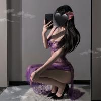Pure & Seductive Lingerie Set – Modest Yet Sexy Lace Long Dress Sleepwear, No-Remove Cosplay Uniform thumbnail