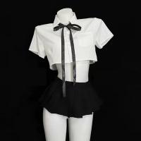 Sexy Pure-Yu Style Lingerie Set - Short Skirt & Crop Top JK Uniform Outfit for Women