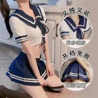 Women's Sexy Lingerie Set - JK Uniform Skirt, Sailor Sleepwear & Seductive Bedtime Outfit