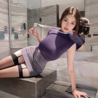 Qingqing Lingerie Pure Temptation No-Remove Set - Sexy Bodycon Mini Skirt & Matching Sleep Dress for Women thumbnail