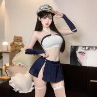 Seductive Sailor Uniform Set for Women - Pure & Tempting Schoolgirl JK Outfit, No-Remove Passion Lingerie thumbnail
