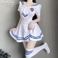 Japanese Schoolgirl Lingerie Set - Sexy JK Short Skirt & Sailor Uniform Outfit, Stylish & Wearable thumbnail
