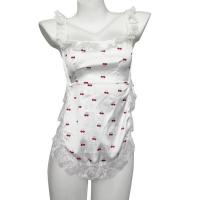 Sweet Cherry Maid Lingerie Set - Pure & Playful Lace Servant Outfit, No-Remove Design thumbnail