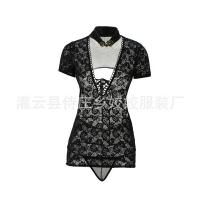 Seductive Lingerie Uniform Set - Sexy Silk Robe, Cheongsam-Inspired Sleepwear & Passion Outfit for Intimate Moments thumbnail