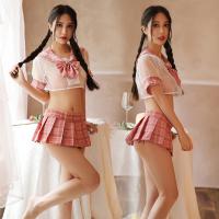 Seductive Pleated Skirt Lingerie Set – Cute JK Uniform Style Women's Sexy Student Outfit thumbnail