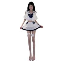Plus Size Seductive Sailor Style Lingerie Set – Pure & Tempting JK Uniform with Sheer Soft Girl Outfit thumbnail