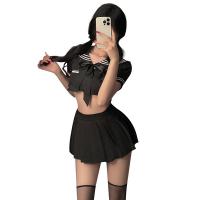 Xianyi Sexy Lingerie Skirt - Schoolgirl Style Pleated Mini Skirt, No-Remove Sailor Uniform for Passionate Play thumbnail