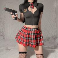 Sexy Sailor Uniform Costume for Women - Role Play Student Outfit, Kawaii JK Style Lingerie Set for Nightclub & Date Nigh thumbnail