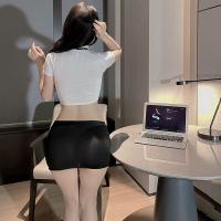 MeiNaiEr Sexy Secretary Outfit - OL Bodycon Skirt Set for Role Play & Teacher Costume thumbnail