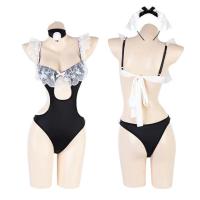 Sexy Maid Costume for Women - Lacy Pure & Tempting Cosplay Bodysuit, No-Remove Outfit for Bold Fashion thumbnail