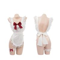 Sexy Maid Costume for Women - Seductive Cosplay Chef & Housemaid Uniform with Sheer Sleeves & Matching Sleep Dress thumbnail