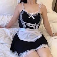Plus Size Busty Maid Costume for Women - XL-6XL Sexy Role Play Lingerie Set with Apron & Headband thumbnail
