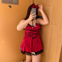 Yelanqu Plus Size Sexy Lingerie Set - Seductive Maid Sleepwear, No-Remove Erotic Costume for Passionate Nights thumbnail