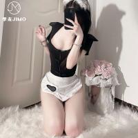 Sexy Sweet Maid Costume Set - Seductive Lace Bodysuit & Role Play Outfit for Women thumbnail