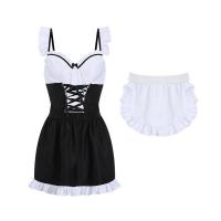 Glorious Temptation Lingerie Set - Sexy Maid Costume with Open-Crotch Design, Seductive & Sweet Outfit for Women thumbnail