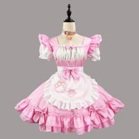 Oushilin Adorable Anime Lolita Dress - Cute Pure-Yuri Maid Costume with Cat Ears & Tail Roleplay Outfit thumbnail