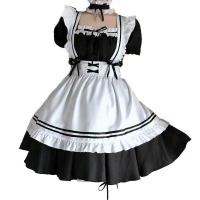 Japanese Maid Costume Dress - Cute Anime Schoolgirl Lolita Outfit for Cosplay & Daily Wear, Plus Size Friendly thumbnail