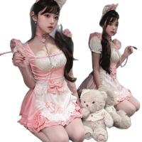 Adorable Anime Maid Costume for Women – Cute Cat-Ear Lolita Cosplay Dress with Soft Girly Design thumbnail