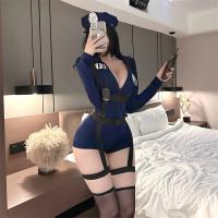 Plus Size Sexy Role Play Costume - Busty Cosplay Bodysuit & Skirt Set for Confident Women thumbnail