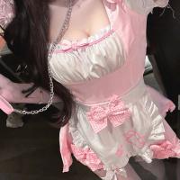 Manny Night Cute Japanese Sweet Lolita Maid Cosplay Set - Soft Kawaii Cat Girl Costume for Teens & Adults thumbnail