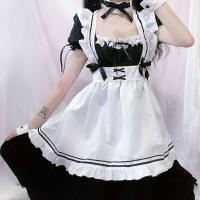 Custom Maid Costume Cosplay Dress - Cute Japanese Lolita Servant Outfit for Women thumbnail