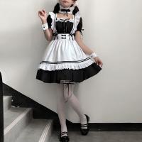 Japanese Maid Dress Cosplay Outfit - Cute Anime Lolita Student Dress for Women, Plus Size Kawaii Fashion thumbnail