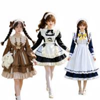 Maid Dress Cosplay Costume - Sweet Lolita Servant Dress for Women, Plus Size Cute Maid Outfit for Daily Wear & School thumbnail