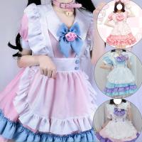 S4XL Plus Size Maid Dress - Cute 4-Color Lolita Dress with Oversized Bow, Custom Factory Made thumbnail